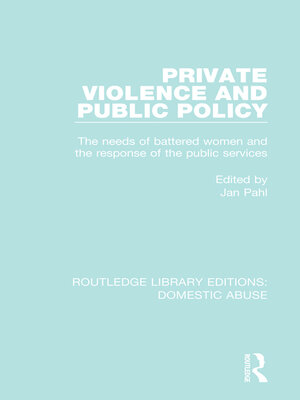 cover image of Private Violence and Public Policy